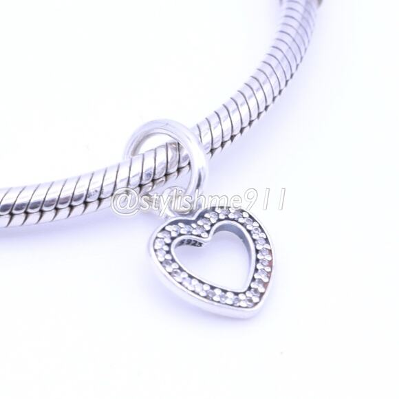 Authentic Pandora Be My Valentine Heart Pendant - 390325CZ - Picture 1 of 10